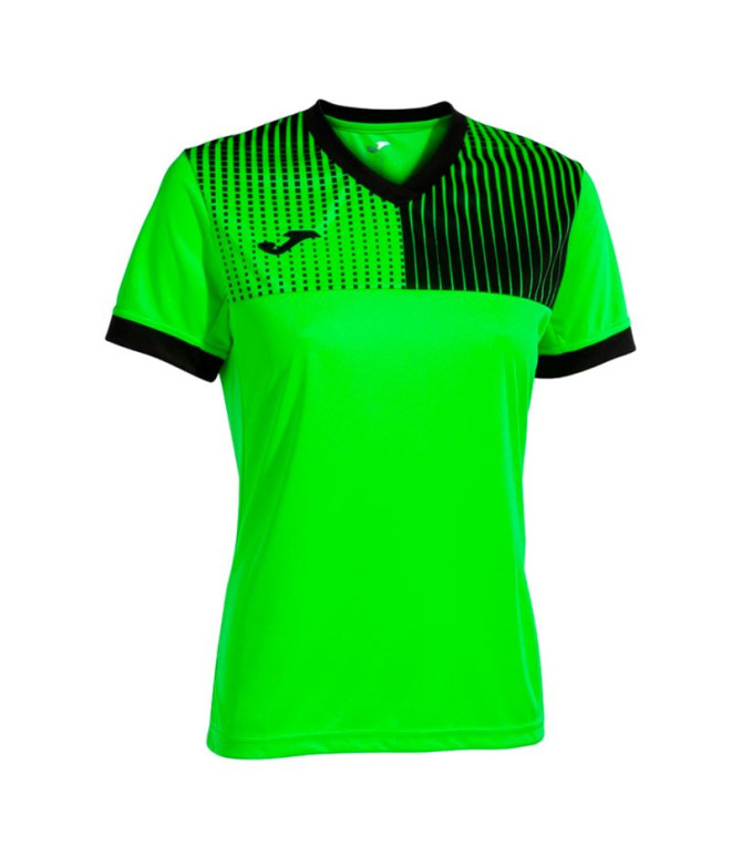 Camiseta Futebol Joma por Short Sleeve Eco Supernovaverde Fluor Negroniña