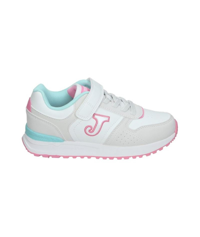 Zapatillas Joma Tornado 2432 Blanco Rosa Infantil