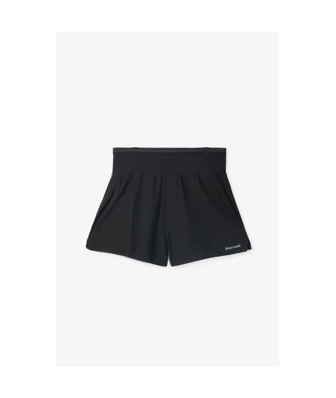 Pantalón de Trail Nnormal Race Shorts Mujer Negro