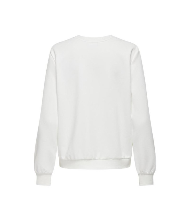 Moletom Only Onlkimmie L/S O-Neck Cloud Dancer...