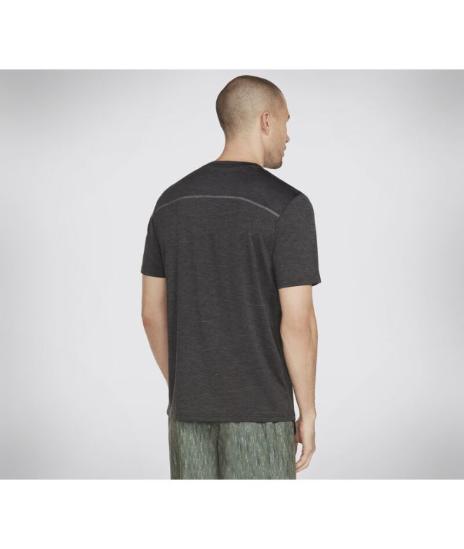 T-shirt Skechers Homme Sur la route noir