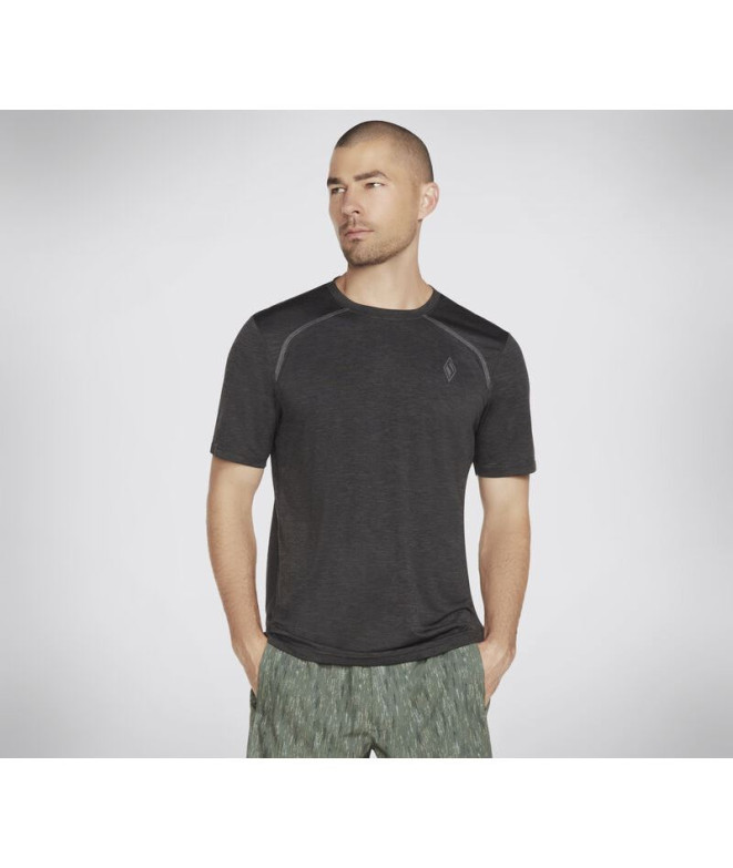 T-shirt Skechers Homme Sur la route noir