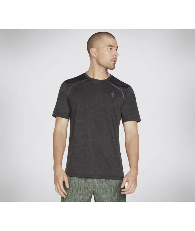 T-shirt Skechers Homme Sur la route noir
