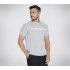 Camiseta Skechers Skechers Homem Riscado Cinzento