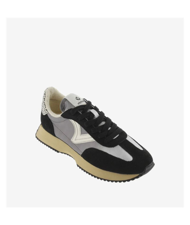 Zapatillas Victoria Cosmos Nylon Metal Mujer Negro