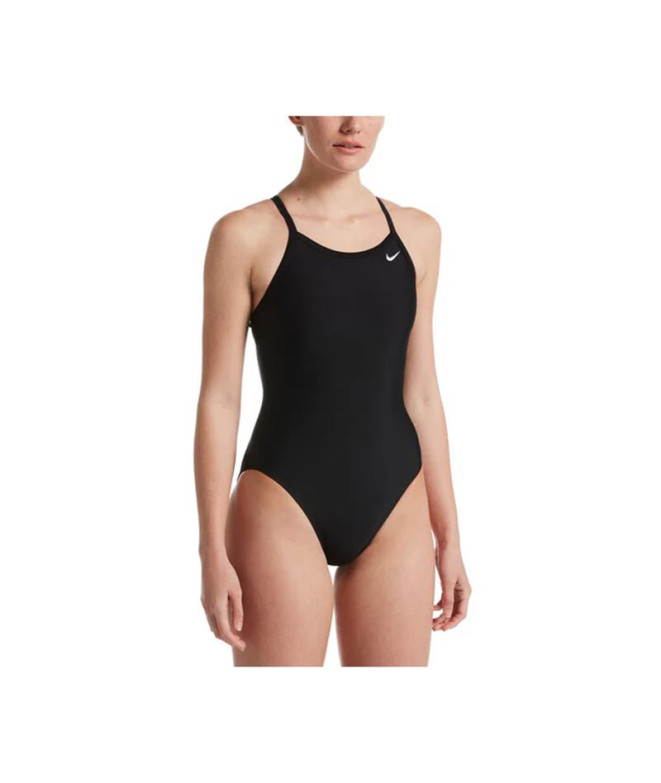 Bañador de Natación Nike Solid Mujer Black