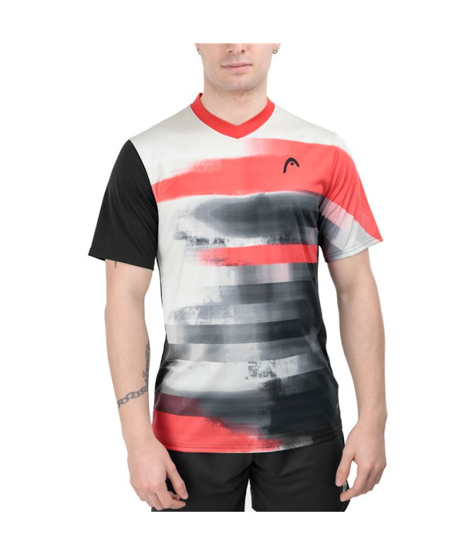 Camiseta de Tenis Head Topspin Hombre Negro