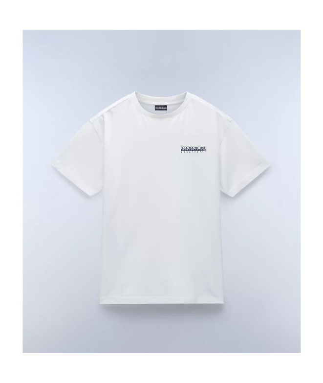 Camiseta Napapijiri S-Linth Ss Blanco Hombre