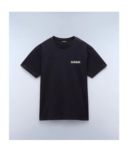 Camiseta Napapijiri S-Linth Ss Negro Hombre