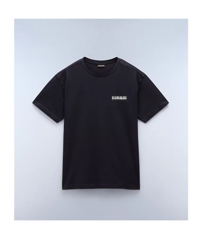 Camiseta Napapijiri S-Linth Ss Negro Hombre