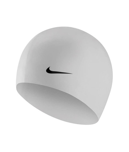 Boné Natação Nike de Silicone sólido branco