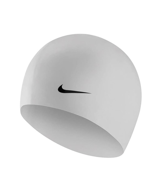 Bonnet Natation Nike de Silicone solide blanc