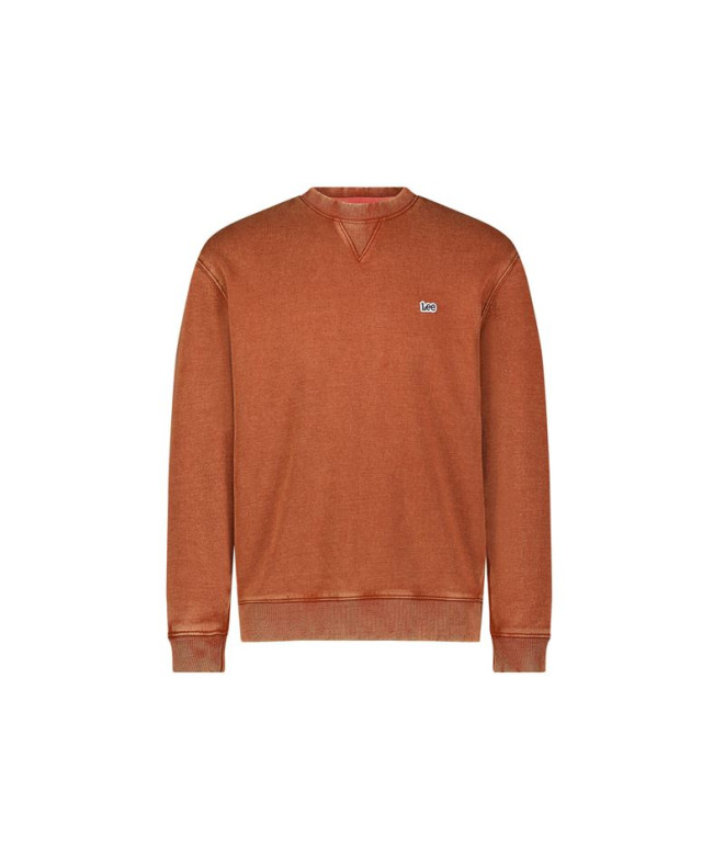 Sudadera Lee Plain Crew Sws Sweet Maple Hombre Marrón
