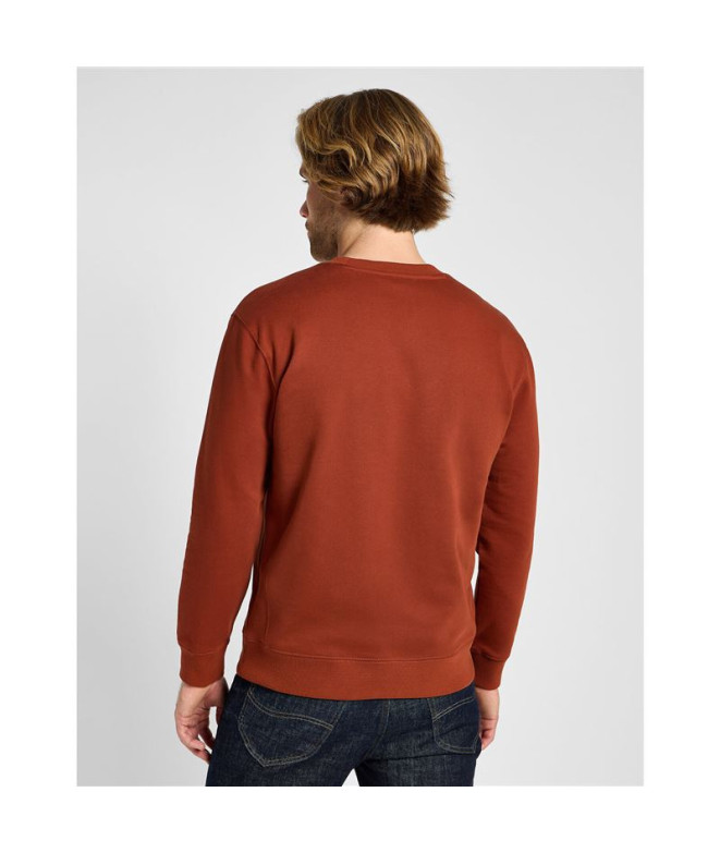 Moletom Homem Lee Plain Crew Sws Sweet Maple...