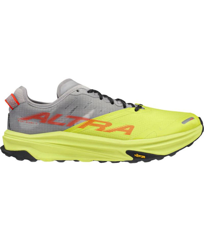 Chaussures Trail Altra de Mont Blanc Carbon Grey/Lime Homme