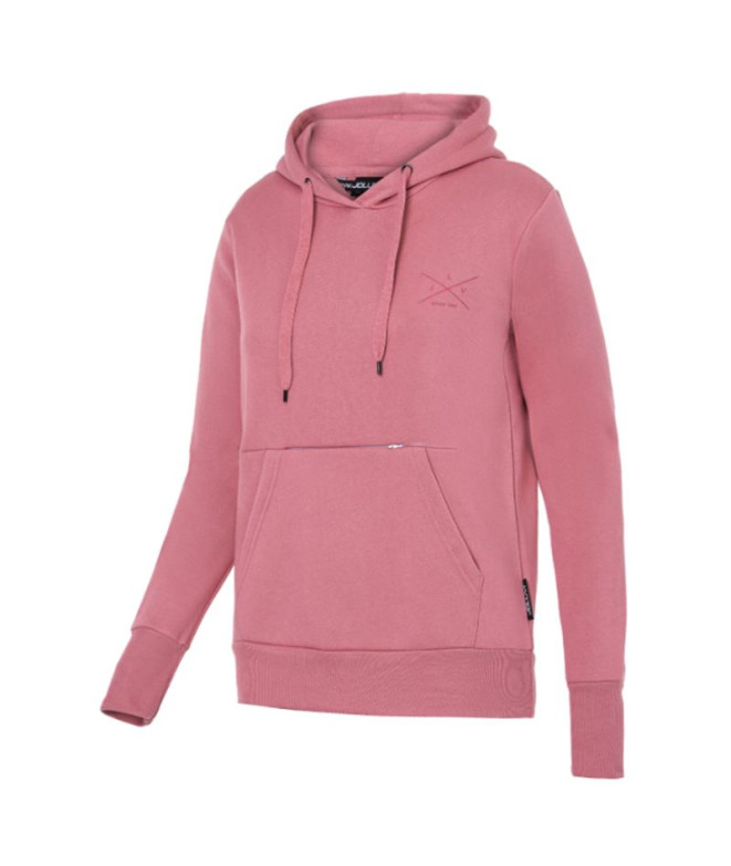 Sweat Joluvi Femme Sweat à capuche imprimé rose