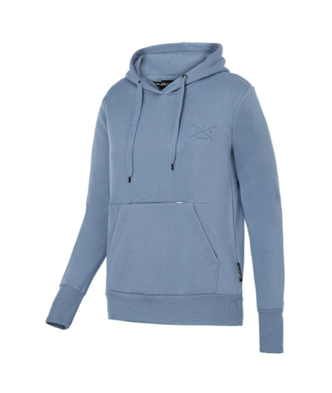 Sudadera Joluvi Hoodie Print Mujer Azul Acero