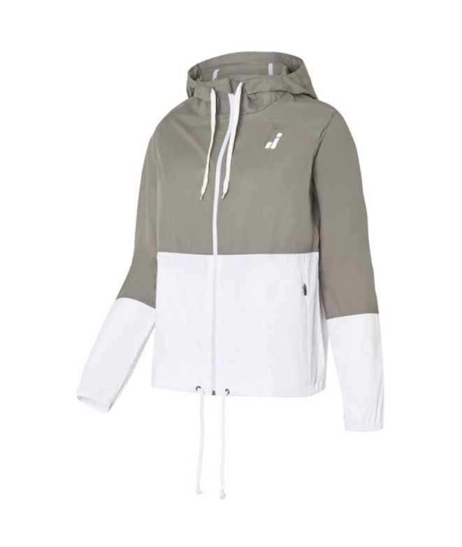 Cortavientos Joluvi Mostayal Mujer Beige -Blanco