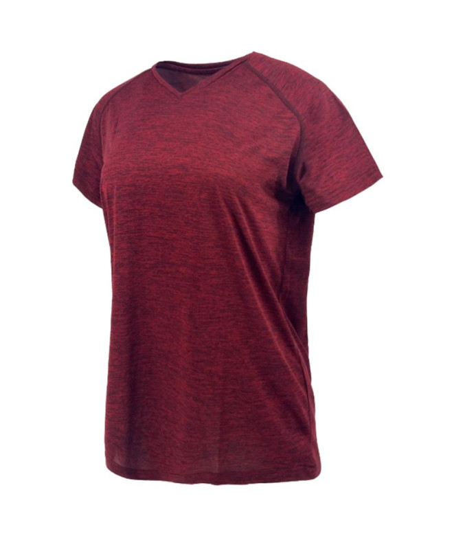 Camiseta Joluvi Split Mujer Granate Vigore