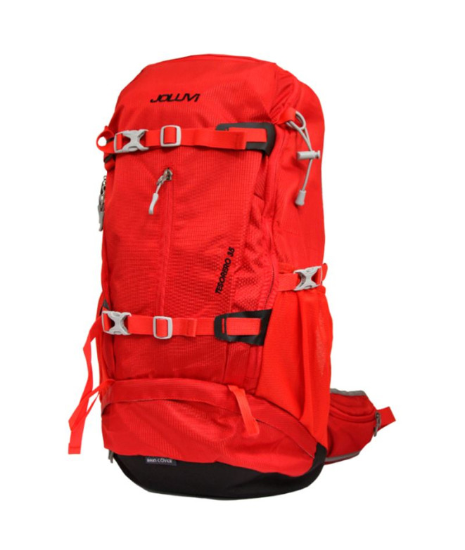 Mochila Joluvi Tesorero 38 Unisex Verde Rojo-Negro