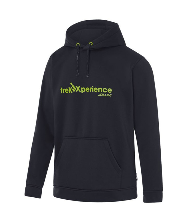 Sudadera Casual Joluvi Xperience Unisex Negro Citrico