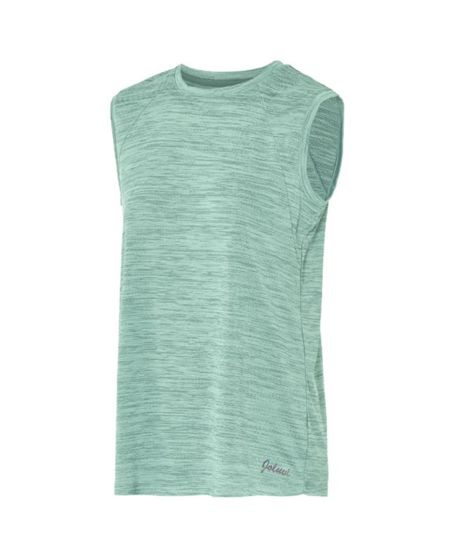 Camiseta de Montaña Joluvi Diamond Tank Mujer Menta