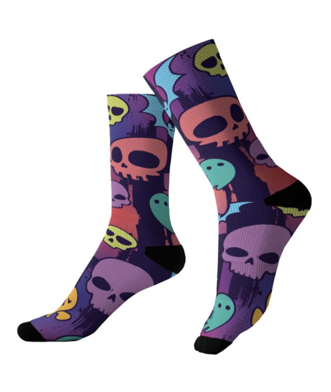 Fitness Joluvi Unissex Meias de Funky Socks 710 Print 1 Par