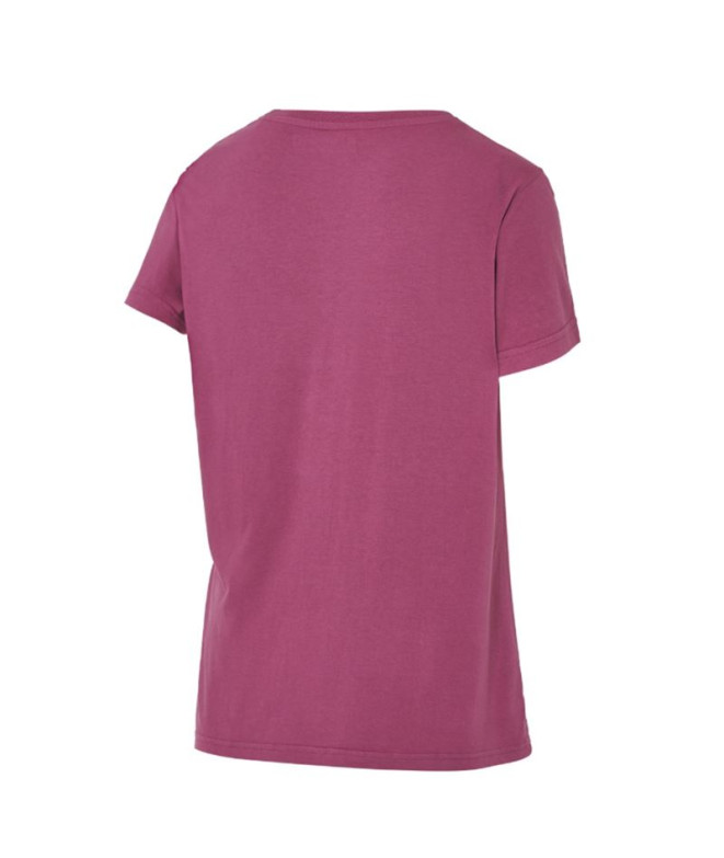 Camiseta de Montaña Joluvi Bambu Mujer Ciruela