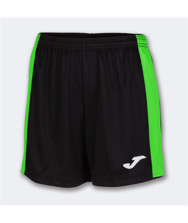 Short Joma Maxi Mujer/Niña Negro Verde Flúor