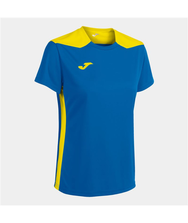 T-shirt Joma Femme Manches courtes Championnat VI Jaune Royal