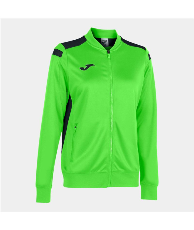 Casaco Joma Mulher de Futbol Championship VI Fluor Verde Preto