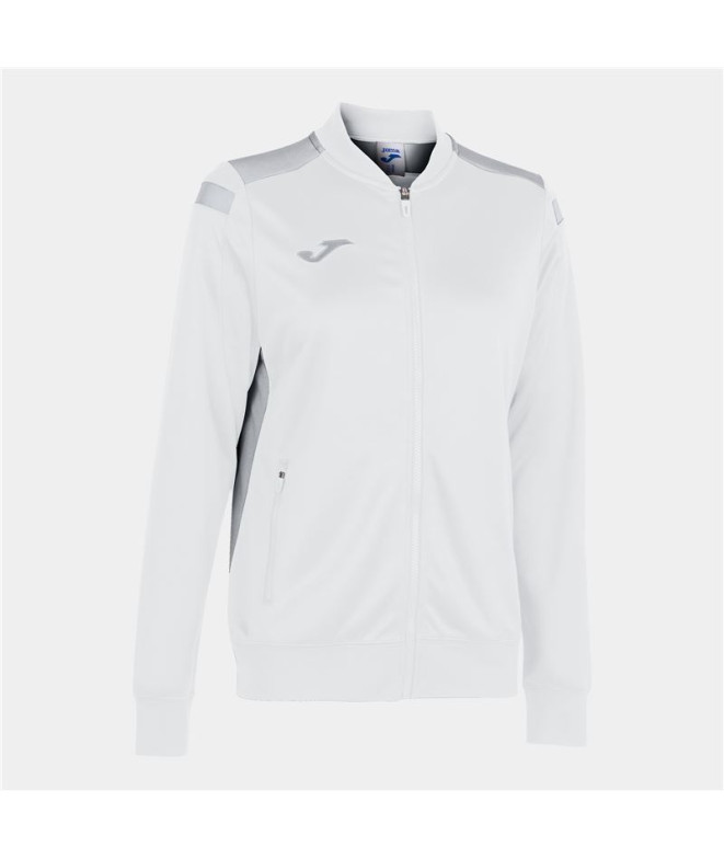 Casaco Joma Mulher de Futbol Championship VI Blanco Gris