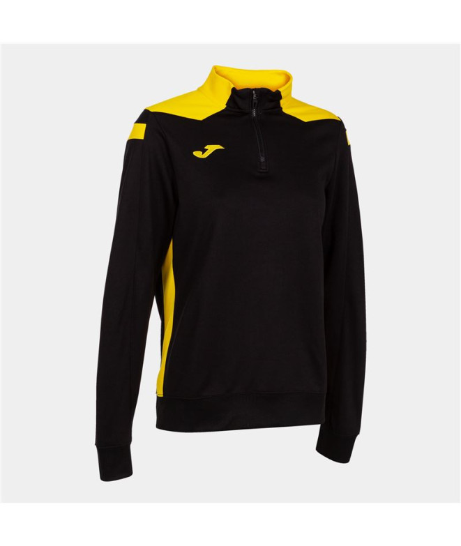 Moletom Joma Mulher de Futbol Championship VI Preto Amarelo