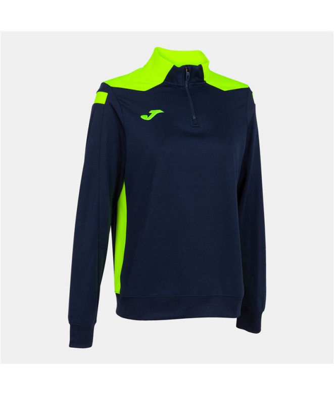 Sudadera de Futbol Joma Championship VI Mujer Marino Amarillo Flúor