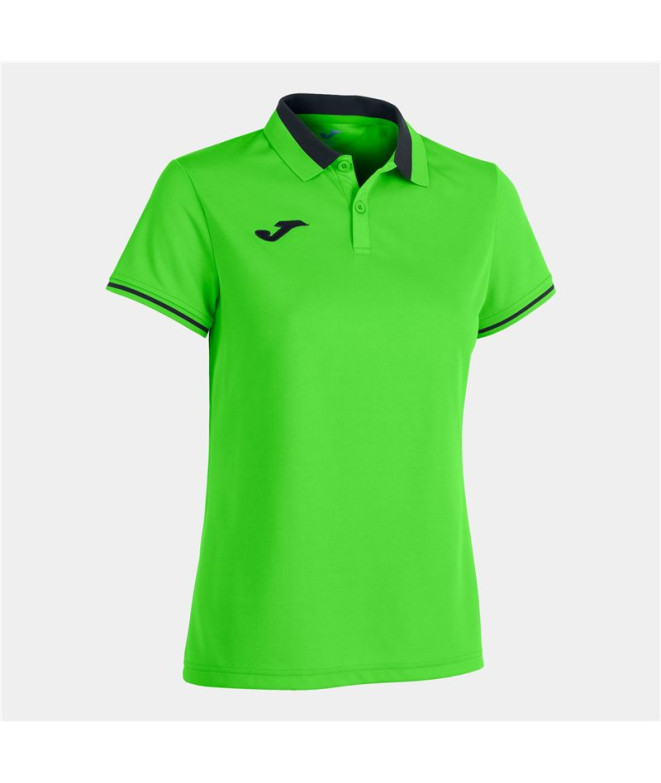 Polo Joma Femme de Futbol Championship VI Fluor Green Black