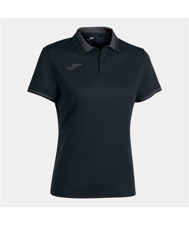 Polo Joma Femme de Futbol Championship VI Noir Anthracite