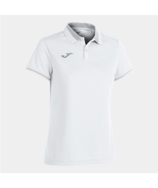 Polo Joma Femme de Futbol Championship VI Blanco Gris