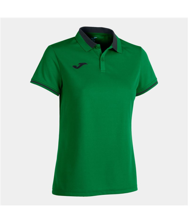 Polo Joma Femme de Futbol Championship VI Vert Noir