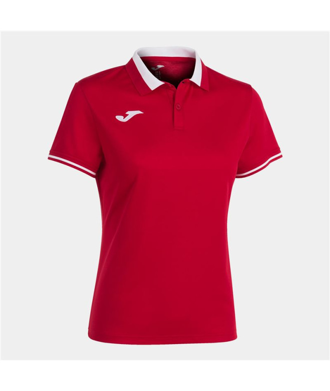 Polo Joma Femme championnat de football VI Rouge Blanc