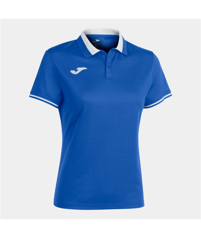 Polo Joma Femme de Futbol Championship VI Royal White