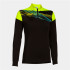 Moletom Futebol Joma de Elite X Preto Amarelo Fluor Preto Menina