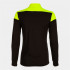 Moletom Futebol Joma de Elite X Preto Amarelo Fluor Preto Menina