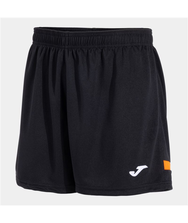 Calça Joma Mulher short Tóquio Preto Laranja