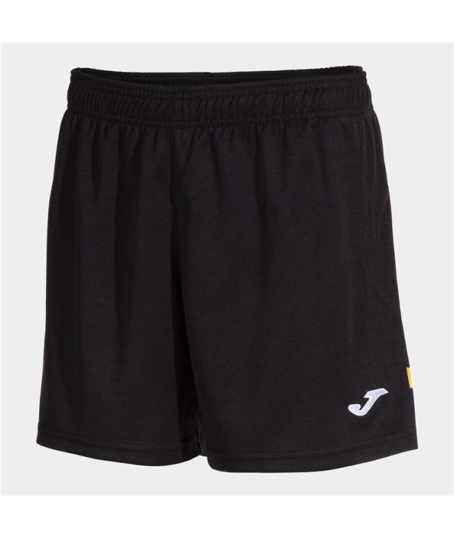 Pantalón corto Joma Tokyo Mujer Negro Amarillo