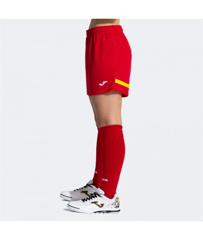 Pantalon Joma Femme court Tokyo Rouge Jaune
