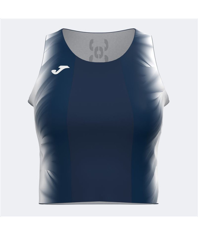 Top de Running Joma Elite XI Mujer Marino Blanco
