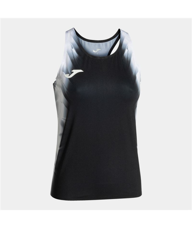 Camiseta De Running Joma Tirantes Elite XI Mujer Negro Blanco