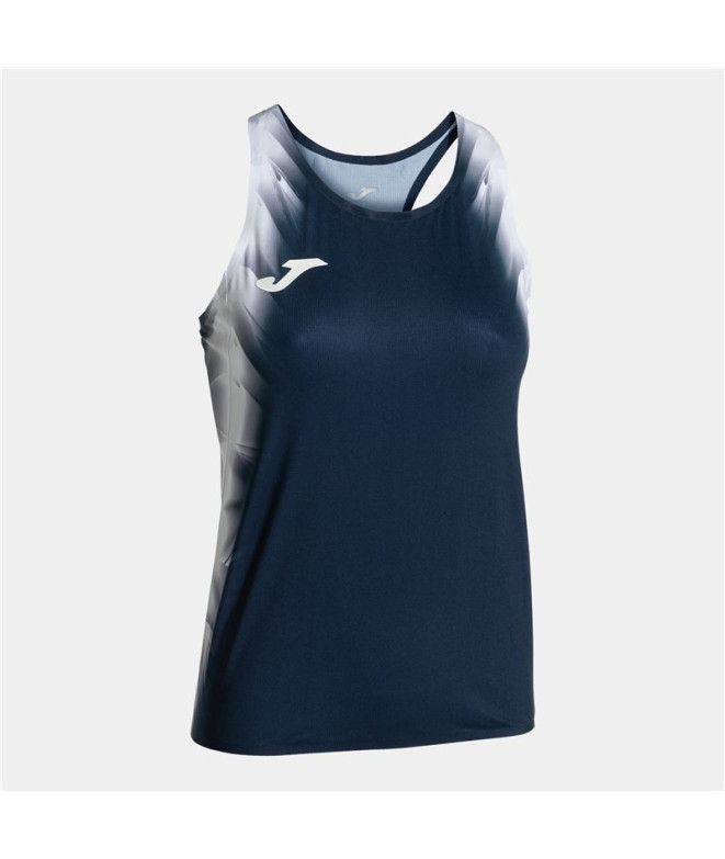 Camiseta De Running Joma Tirantes Elite XI Mujer Marino Blanco