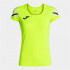 Camiseta Joma Mulher Manga curta Elite XI Fluor Amarelo Preto