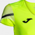 Camiseta Joma Mulher Manga curta Elite XI Fluor Amarelo Preto